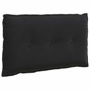 Rygpude Sort 80 x 50 cm Velourstof