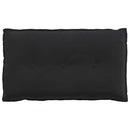 Rygpude Sort 80 x 50 cm Velourstof