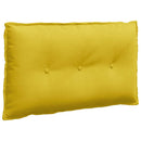 Rygpude Gul 80 x 50 cm Velourstof