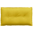 Rygpude Gul 80 x 50 cm Velourstof