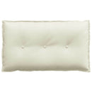 Rygpude Creme 80 x 50 cm Velourstof
