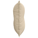 Rygpude Creme 80 x 50 cm Mikrofiberstof
