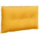 Rygpude Lys Gul 80 x 50 cm Velourstof