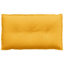 Rygpude Lys Gul 80 x 50 cm Velourstof