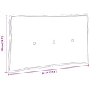 Rygpude Lys Gul 80 x 50 cm Velourstof