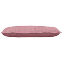 Rygpude Lyserød 100 x 50 cm Velourstof
