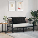 Rygpude Sort 100 x 50 cm Velourstof