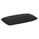 Rygpude Sort 100 x 50 cm Velourstof
