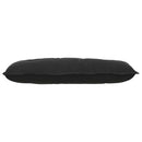 Rygpude Sort 100 x 50 cm Velourstof