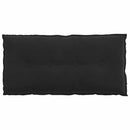 Rygpude Sort 100 x 50 cm Velourstof