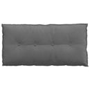 Rygpude Mørkegrå 100 x 50 cm Mikrofiberstof
