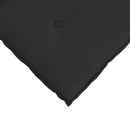 Rygpude Sort 100 x 50 cm Mikrofiberstof