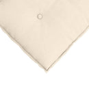 Rygpude Creme 100 x 50 cm Velourstof