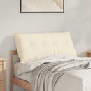 Rygpude Creme 100 x 50 cm Velourstof