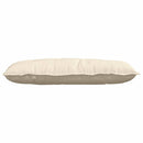 Rygpude Creme 100 x 50 cm Velourstof