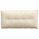 Rygpude Creme 100 x 50 cm Velourstof