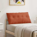 Rygpude Rød orange 100 x 50 cm Velourstof