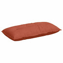 Rygpude Rød orange 100 x 50 cm Velourstof