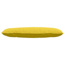 Rygpude Lys Gul 120 x 19 x 50 cm Stof
