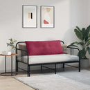 Rygpude Vinrød 120 x 50 cm Velourstof