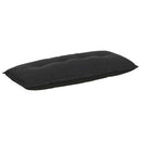Rygpude Sort 120 x 50 cm Velourstof