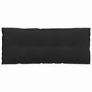 Rygpude Sort 120 x 50 cm Mikrofiberstof