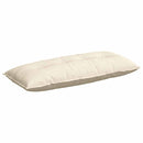 Rygpude Creme 120 x 50 cm Velourstof