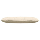 Rygpude Creme 120 x 50 cm Velourstof