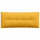 Rygpude Lys Gul 120 x 50 cm Velourstof