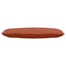 Rygpude Rød orange 120 x 50 cm Velourstof