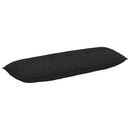 Rygpude Sort 140 x 19 x 50 cm Stof