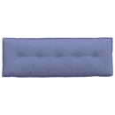 Rygpude Jeans blå 140 x 19 x 50 cm Stof