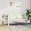 Rygpude Creme 140 x 50 cm Velourstof