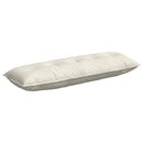 Rygpude Creme 140 x 50 cm Velourstof