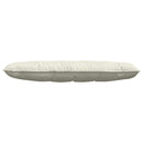 Rygpude Creme 140 x 50 cm Velourstof
