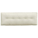 Rygpude Creme 140 x 50 cm Velourstof