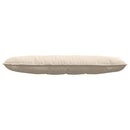 Rygpude Beige 140 x 50 cm Mikrofiberstof