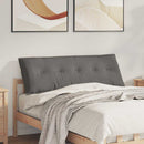 Rygpude Lysegrå 140 x 50 cm Velourstof