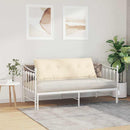 Rygpude Creme 140 x 50 cm Velourstof