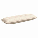Rygpude Creme 140 x 50 cm Velourstof