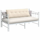 Rygpude Creme 140 x 50 cm Velourstof