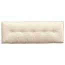 Rygpude Creme 140 x 50 cm Velourstof