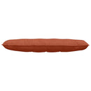 Rygpude Rød orange 140 x 50 cm Velourstof