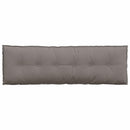 Rygpude Gråbrun 160 x 19 x 50 cm Stof