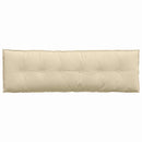 Rygpude Creme 160 x 19 x 50 cm Stof