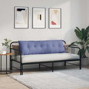 Rygpude Jeans blå 160 x 19 x 50 cm Stof