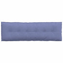 Rygpude Jeans blå 160 x 19 x 50 cm Stof