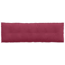 Rygpude Vinrød 160 x 50 cm Velourstof