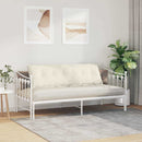 Rygpude Creme 160 x 50 cm Velourstof