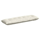 Rygpude Creme 160 x 50 cm Velourstof